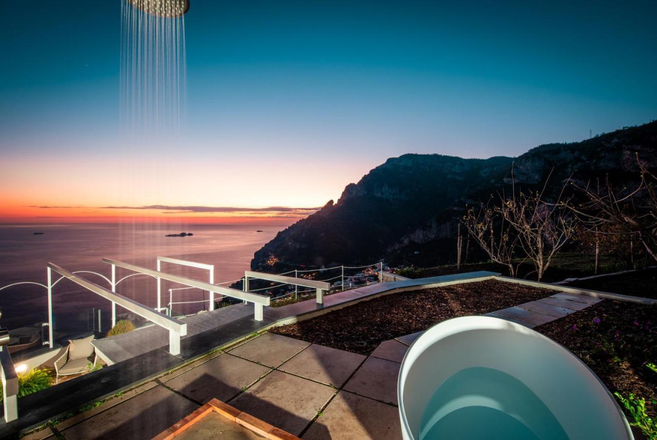 Villa La Tagliata Spectacular Jacuzzi Tub Amazing View And Private Parking Garage Позитано Экстерьер фото