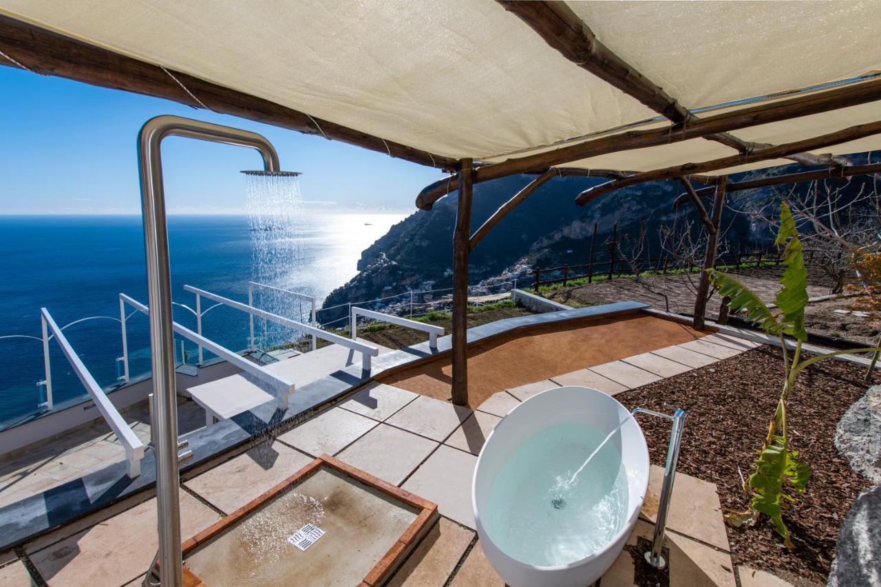 Villa La Tagliata Spectacular Jacuzzi Tub Amazing View And Private Parking Garage Позитано Экстерьер фото