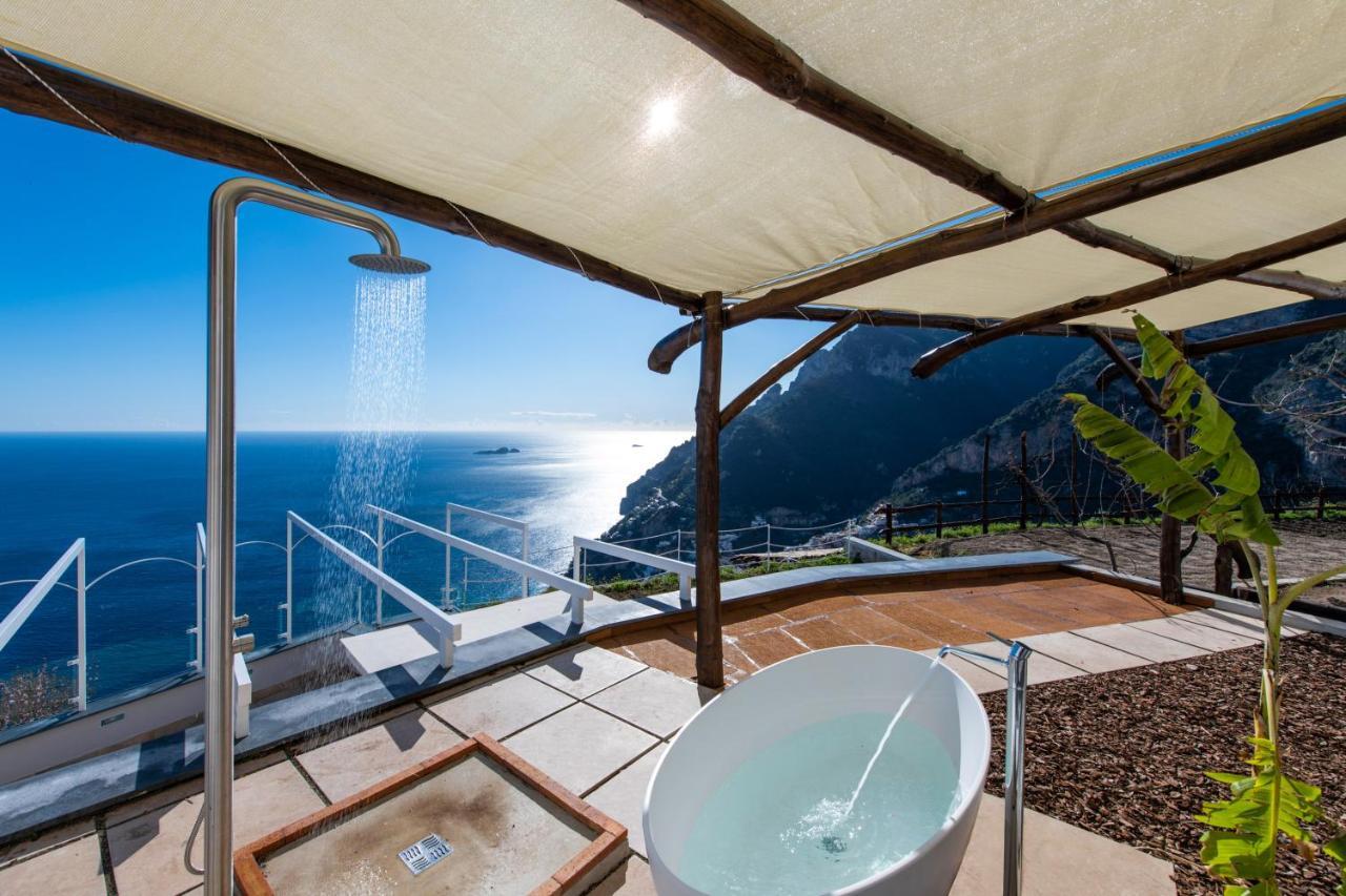 Villa La Tagliata Spectacular Jacuzzi Tub Amazing View And Private Parking Garage Позитано Экстерьер фото